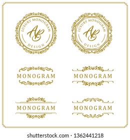 Luxury design set for wedding and decoration