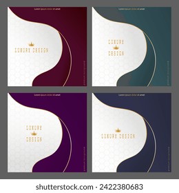 A luxury design template. Premium cover, banner, poster. Design for packaging, postcards or invitations. A creative idea