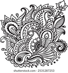 Luxury design with vector mandala pattern. Vintage ornament template. mandala art vector illustration