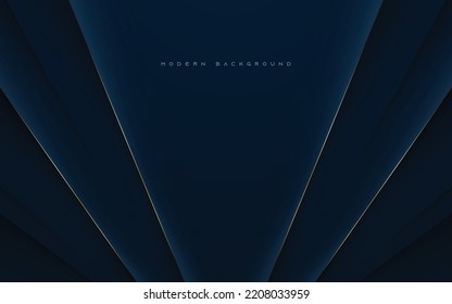 Luxury diagonal layers dark background with gold line decoration