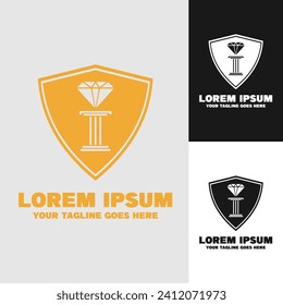 Luxury Diamond Attorney Logo Template. Suitable for business, symbols, etc. Easy to edit. Eps 10