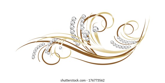 Luxury diamond background - vector illustration