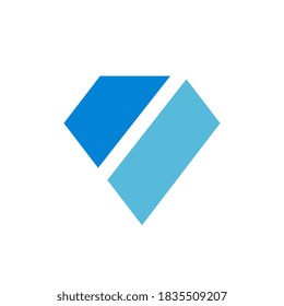 Plantilla de logotipo de gema de diamantes de lujo, símbolo de joyería abstracta, ilustración vectorial