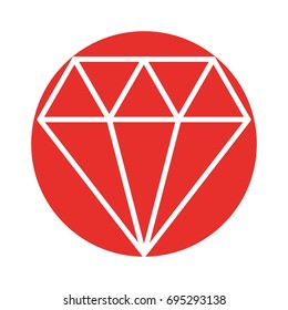 luxury diamond isolated icon