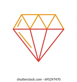 luxury diamond isolated icon