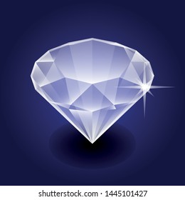 luxury diamond isometric in dark background