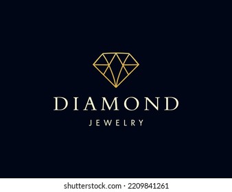 Luxury diamond logo design for jewelry company 