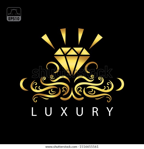 Luxury Diamond Logo Vector Design Template Stock Vector Royalty Free