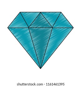 Luxury diamond symbol scribble