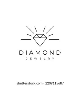 diseño de logotipo de vectores de diamantes de lujo