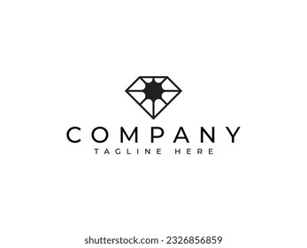 luxury diamond vector logo design