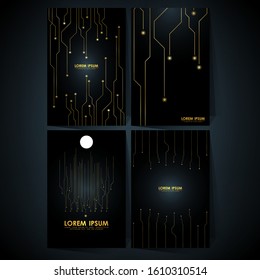 luxury digital technology background template
