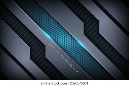 Dimensión de lujo capas de superposición de textura de fondo oscuro 