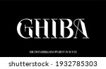 luxury display modern font alphabet vector set