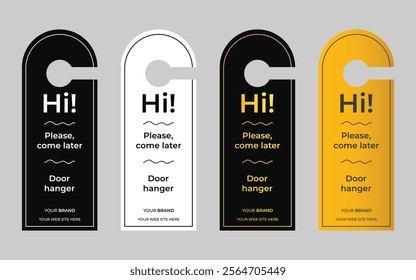 Luxury Door Hanger Template Vector Design