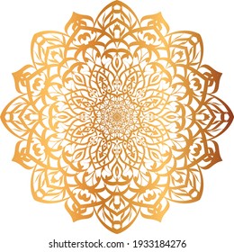 Luxury Dreamy gradient wallpaper with mandala pattern. Vector background for yoga, meditation poster.