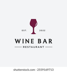 Luxury drink glass logo. Logo for bars, nightclubs and businesses.