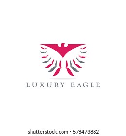 Luxury Eagle Emblem vector logo design