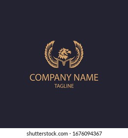 Logo des Luxusadlers. Kann von Finanzunternehmen verwendet werden.