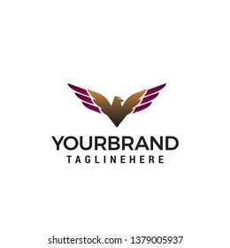 luxury eagle logo design concept template vector