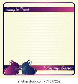 Luxury easter card