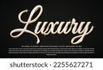Luxury editable text effect template use for logo and business brand