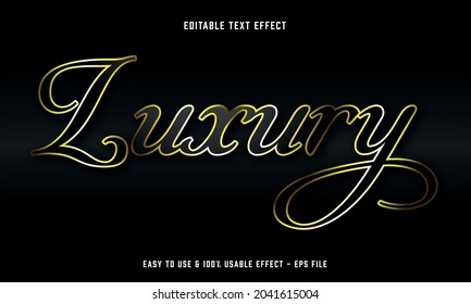 luxury editable text effect template with abstract style use for business brand and company logo 