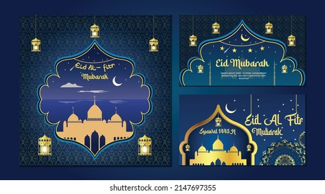 Luxury Eid Al Firt banner template design