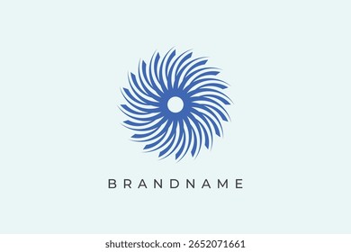 Luxo elegância abstrato flor logotipo design. Design de ícone de beleza e bem-estar.