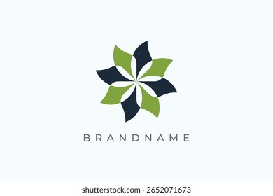 Diseño de logotipo de flor abstracta de elegancia de lujo. Diseño de icono de belleza y bienestar.