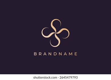 Luxury elegance cosmetics and beauty logo design vector template. Modern and beautiful wellness logo design.