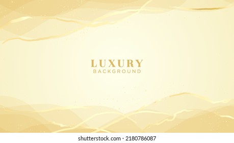 Luxury and elegant abstract gold background with shiny elements. Japanese watercolor luxury style modern concept vector illustration