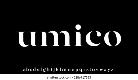 luxury and elegant alphabet font vector