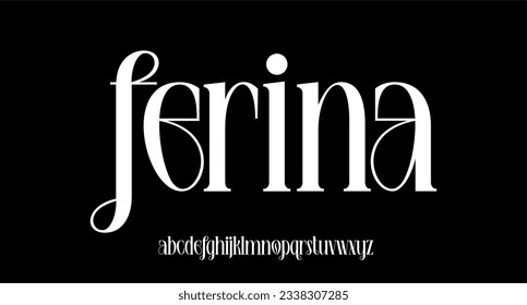 luxury and elegant alphabet font vector