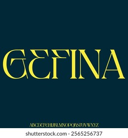 luxury and elegant alphabet font vector