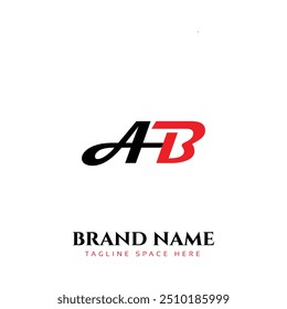 Luxury Elegant BA monogram logo or AB monogram logo design icon full editable vector template