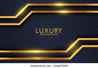 Luxury elegant background with overlap shapes composition on metal surface. Business presentation layout