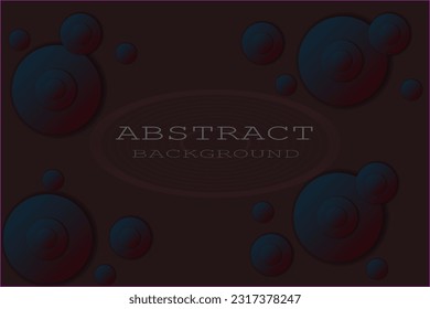 Luxury elegant background with shiny circle elements and dot particles on dark black metal surface. Elegant and modern abstract wallpaper background design