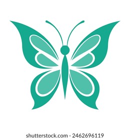 Luxury and elegant Butterfly logo template. Vector illustration.