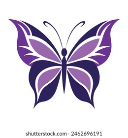 Luxury and elegant Butterfly logo template. Vector illustration.