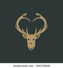 Luxury and Elegant Deer Logo useful for Clothing, Cosmetics, Beauty Products, Fashion, Apparel and many business types.