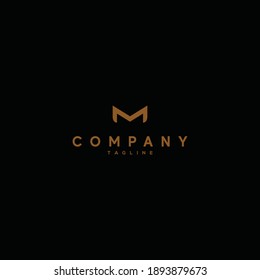 luxury and elegant design initial letter M. 3