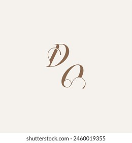 Lujo y Elegante DO concepto de boda ideas de diseño monograma inicial logo letra