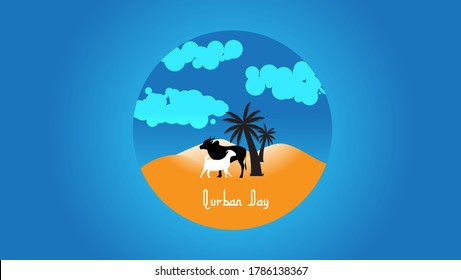 Luxury and elegant Eid al Adha Mubarak islamic design	
