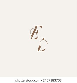 Lujo y Elegante EL concepto de boda ideas de diseño inicial monograma logo letra
