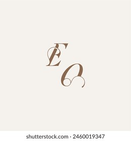 Luxury and Elegant EO wedding concept design ideas initial monogram logo letter