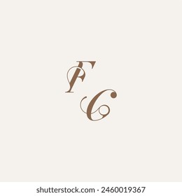 Luxury and Elegant FG wedding concept design ideas initial monogram logo letter