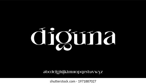luxury and elegant font glamour style