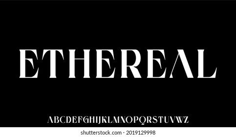 the luxury and elegant font glamour style