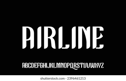 Luxury and elegant font glamour style 